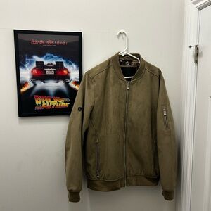 Men’s tan Point Zero Bomber Jacket